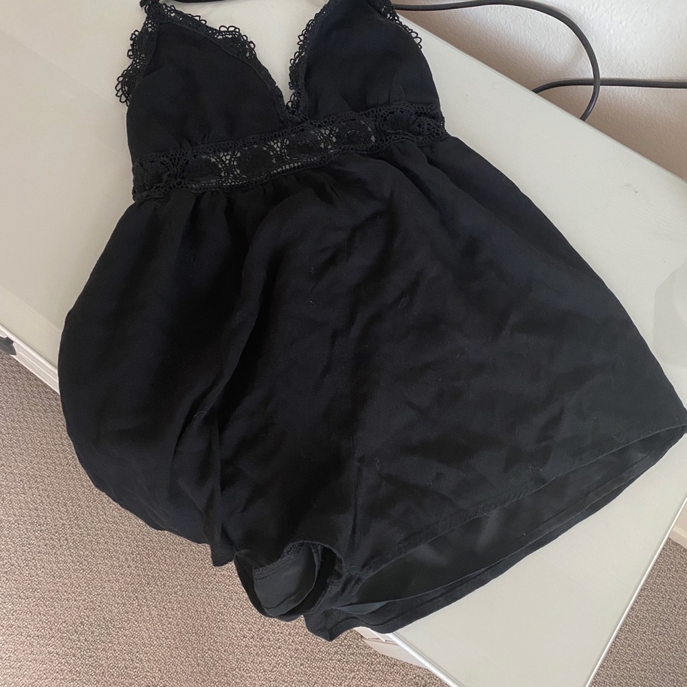 F21 Black Romper